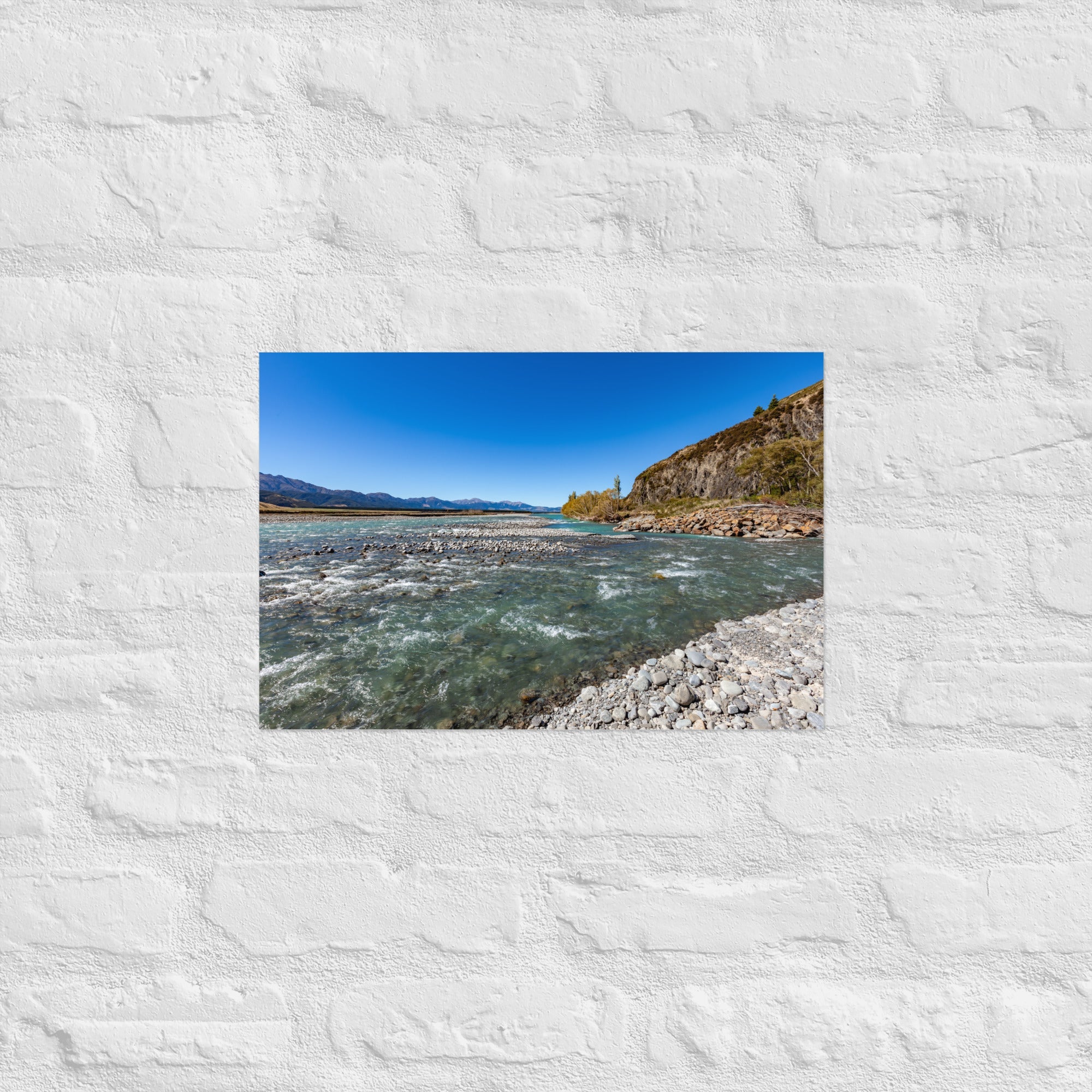 Hanmer River Art Paper Poster