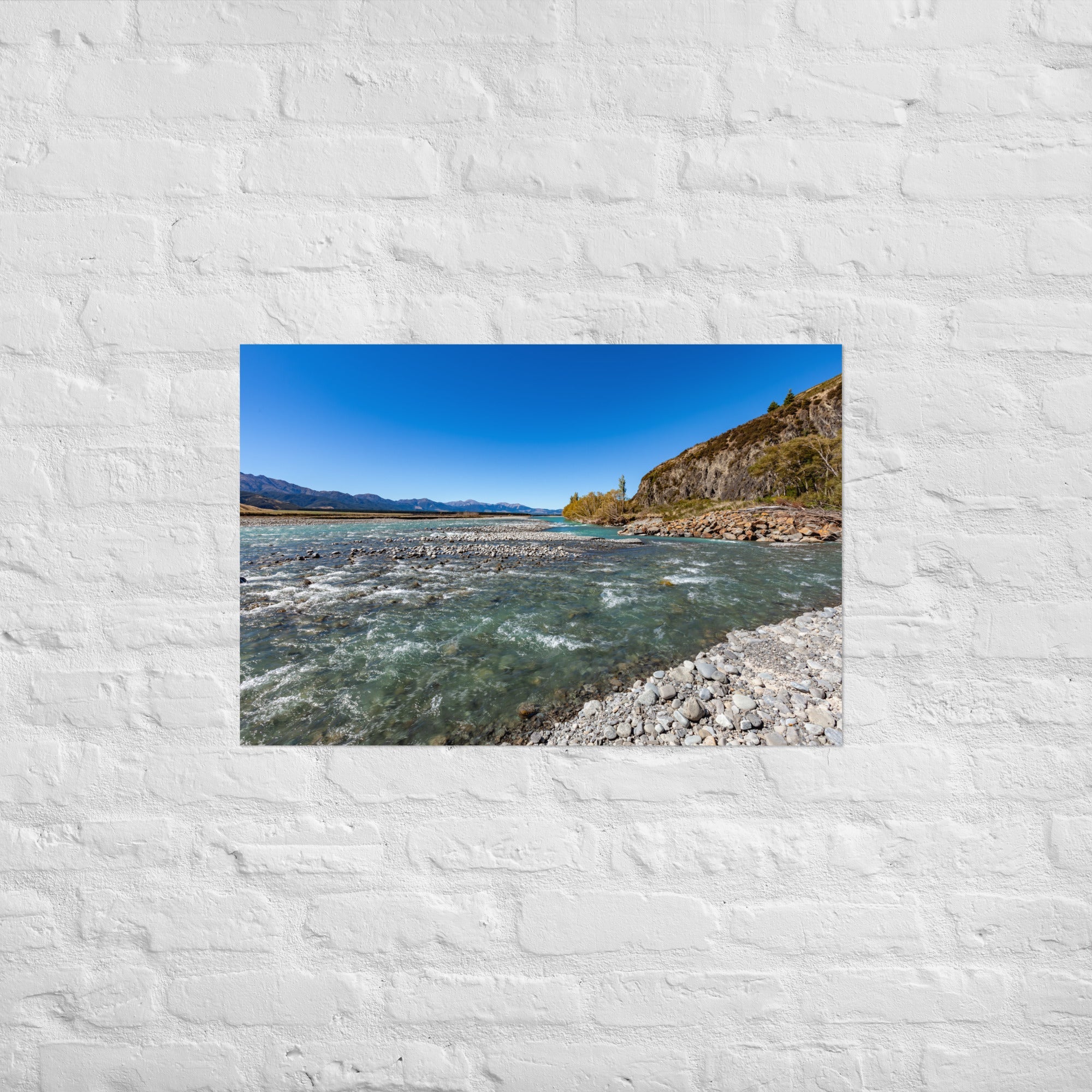 Hanmer River Art Paper Poster