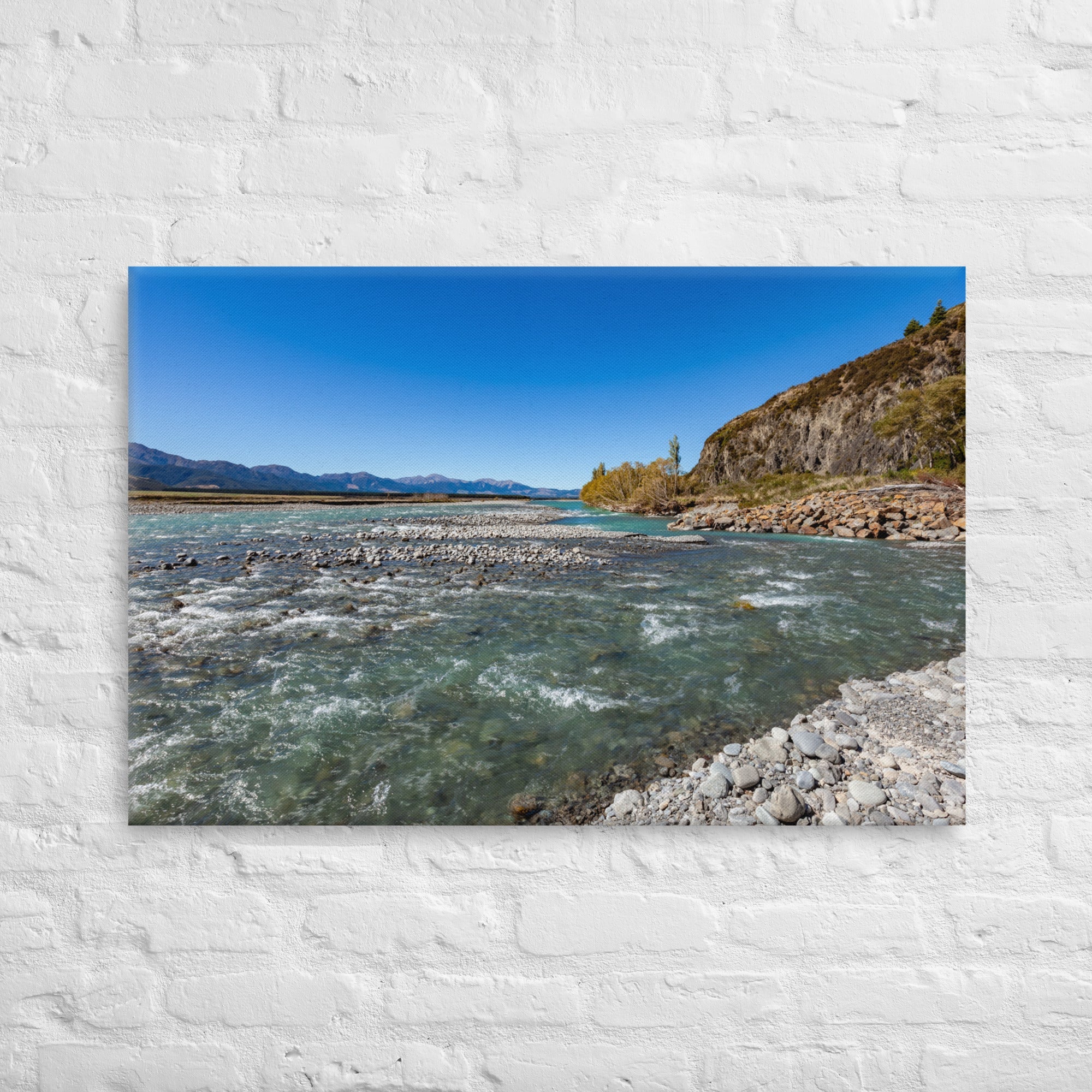 Hanmer River Thick Canvas Print