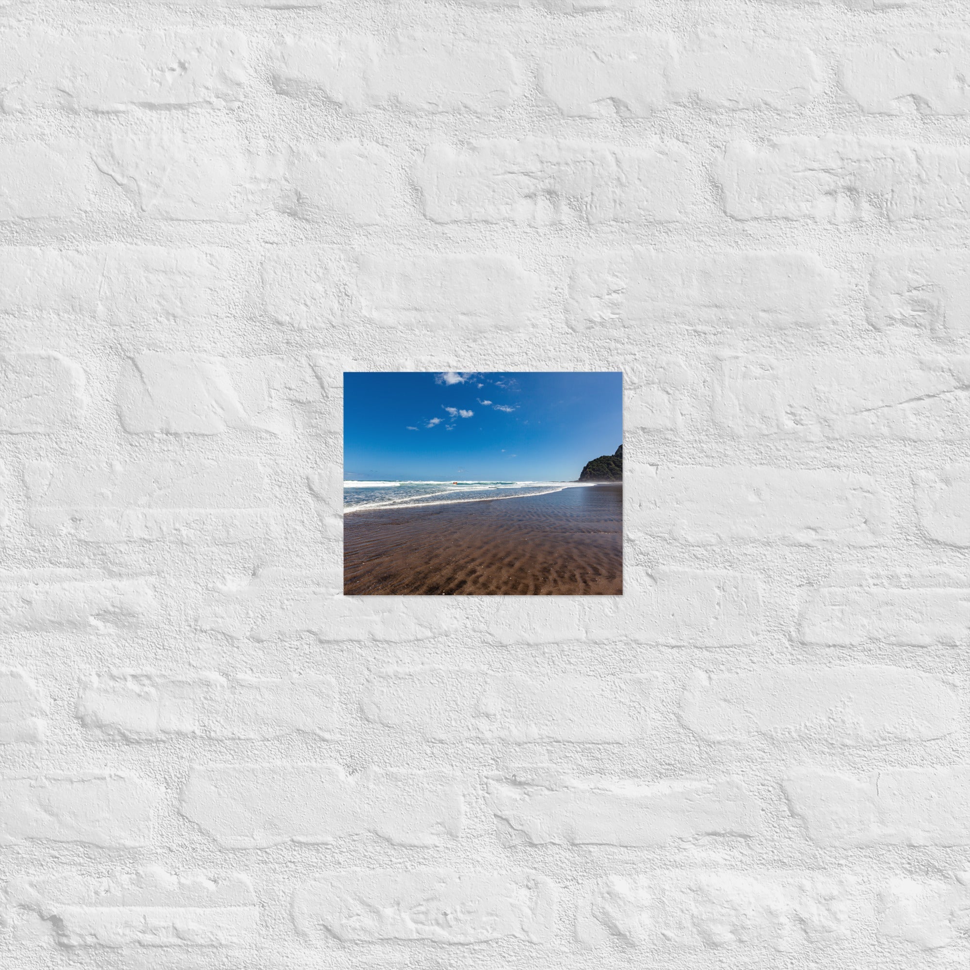 Karekare Beach 01 Art Paper Poster