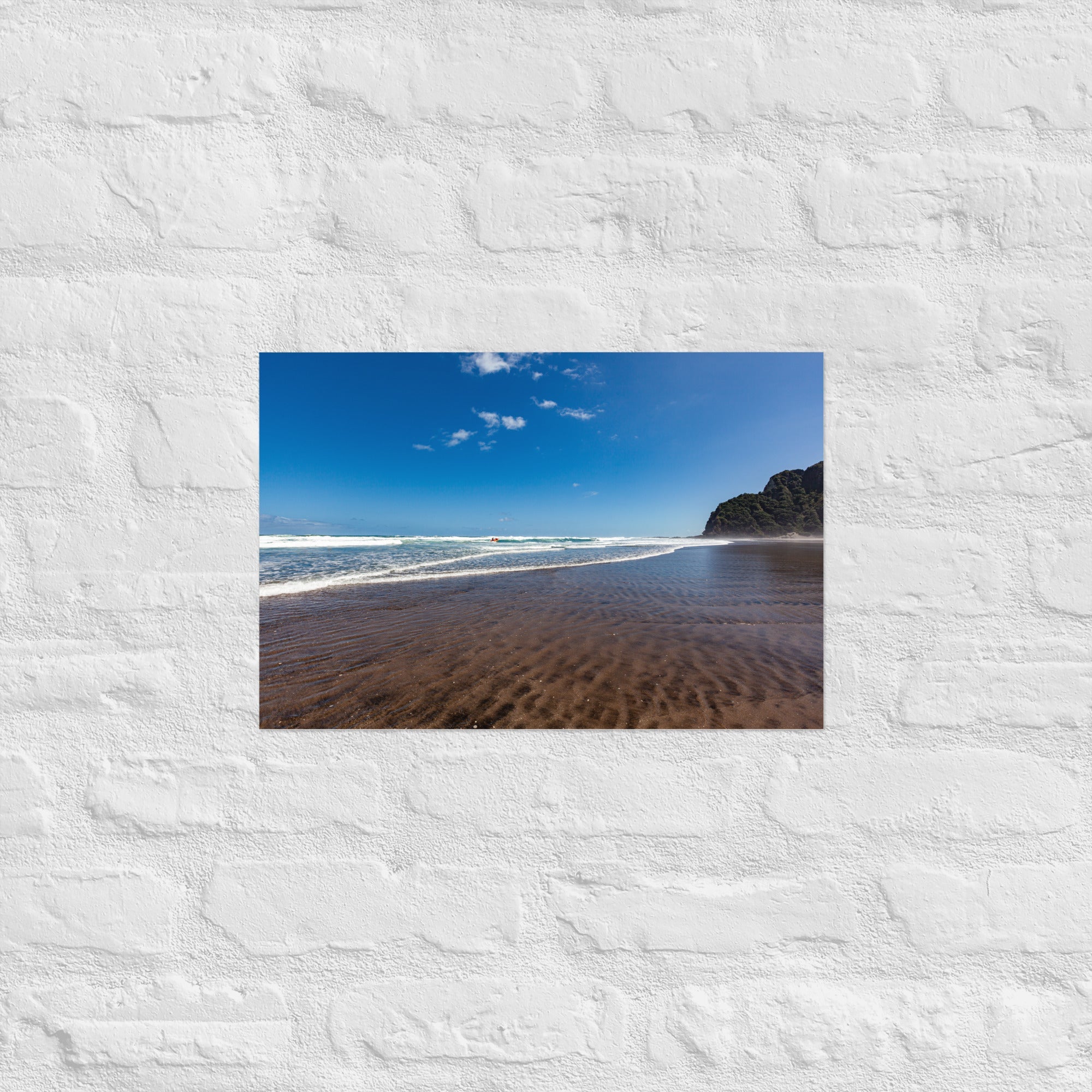 Karekare Beach 01 Art Paper Poster