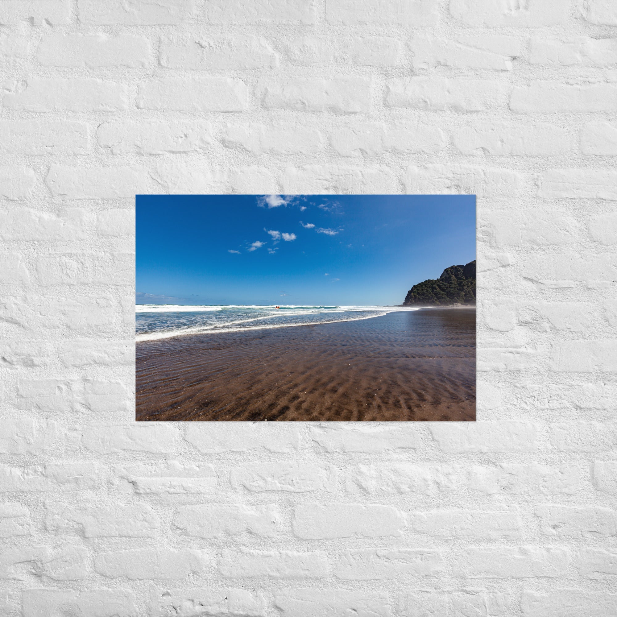 Karekare Beach 01 Art Paper Poster