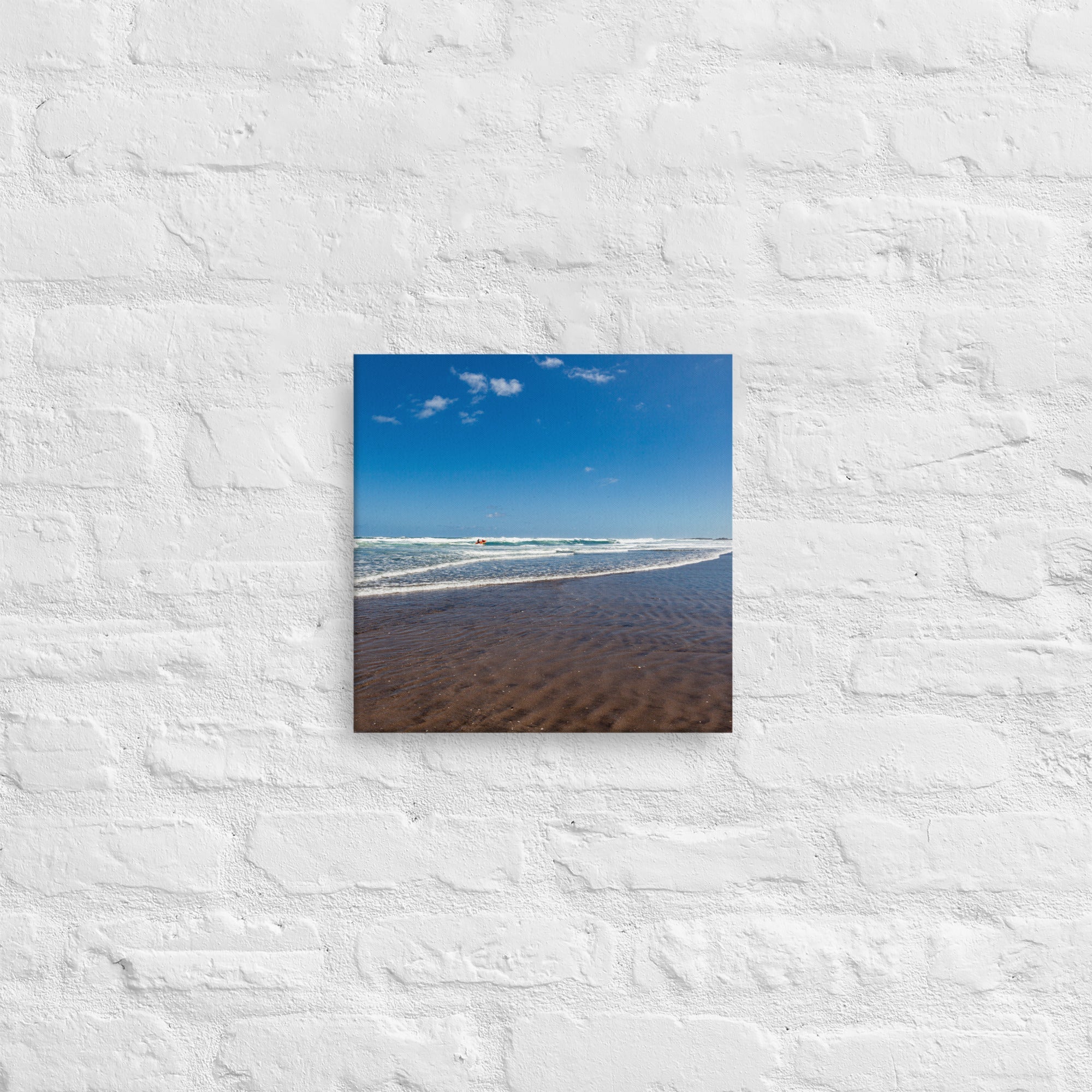 Karekare Beach 01 Thick Canvas Print