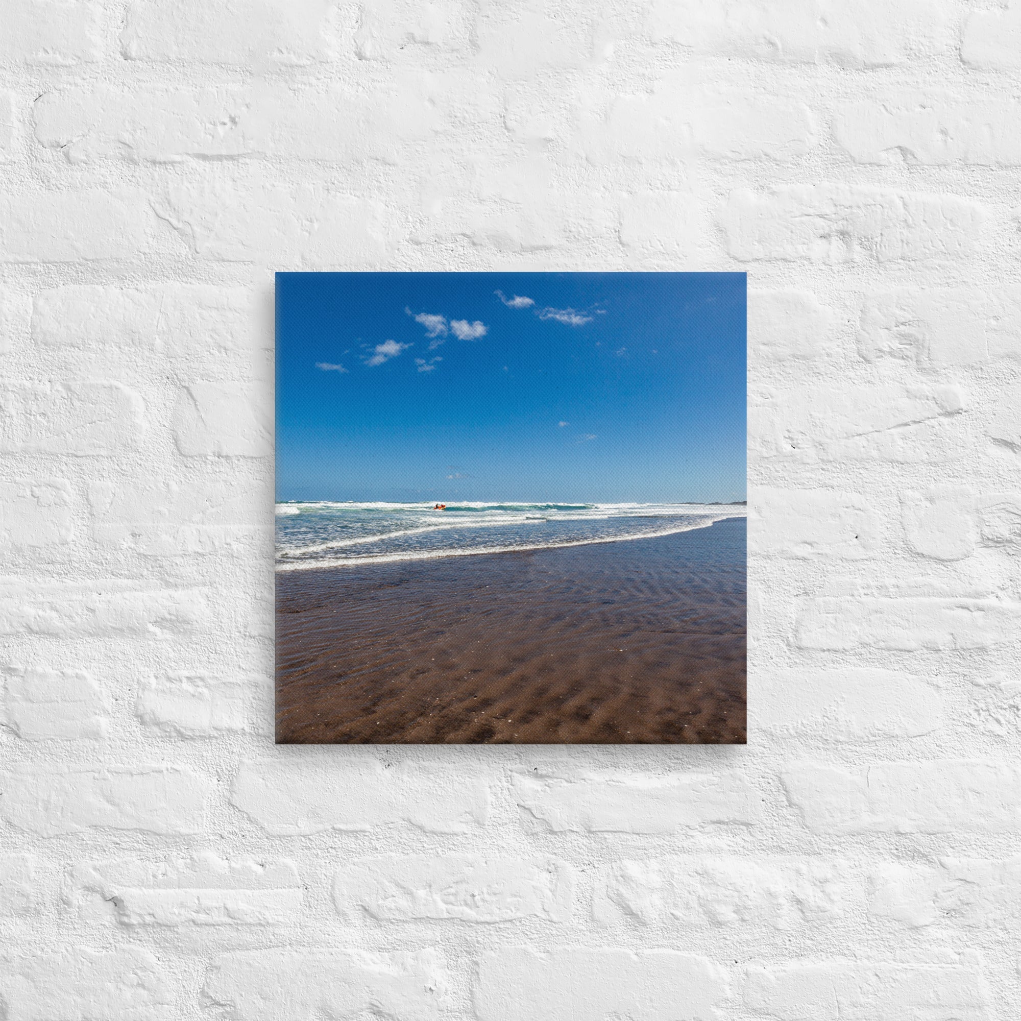 Karekare Beach 01 Thick Canvas Print