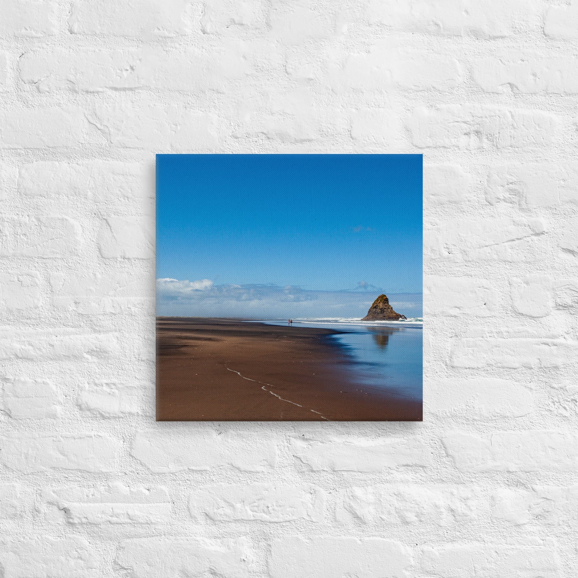 Karekare Beach 02 Thick Canvas Print