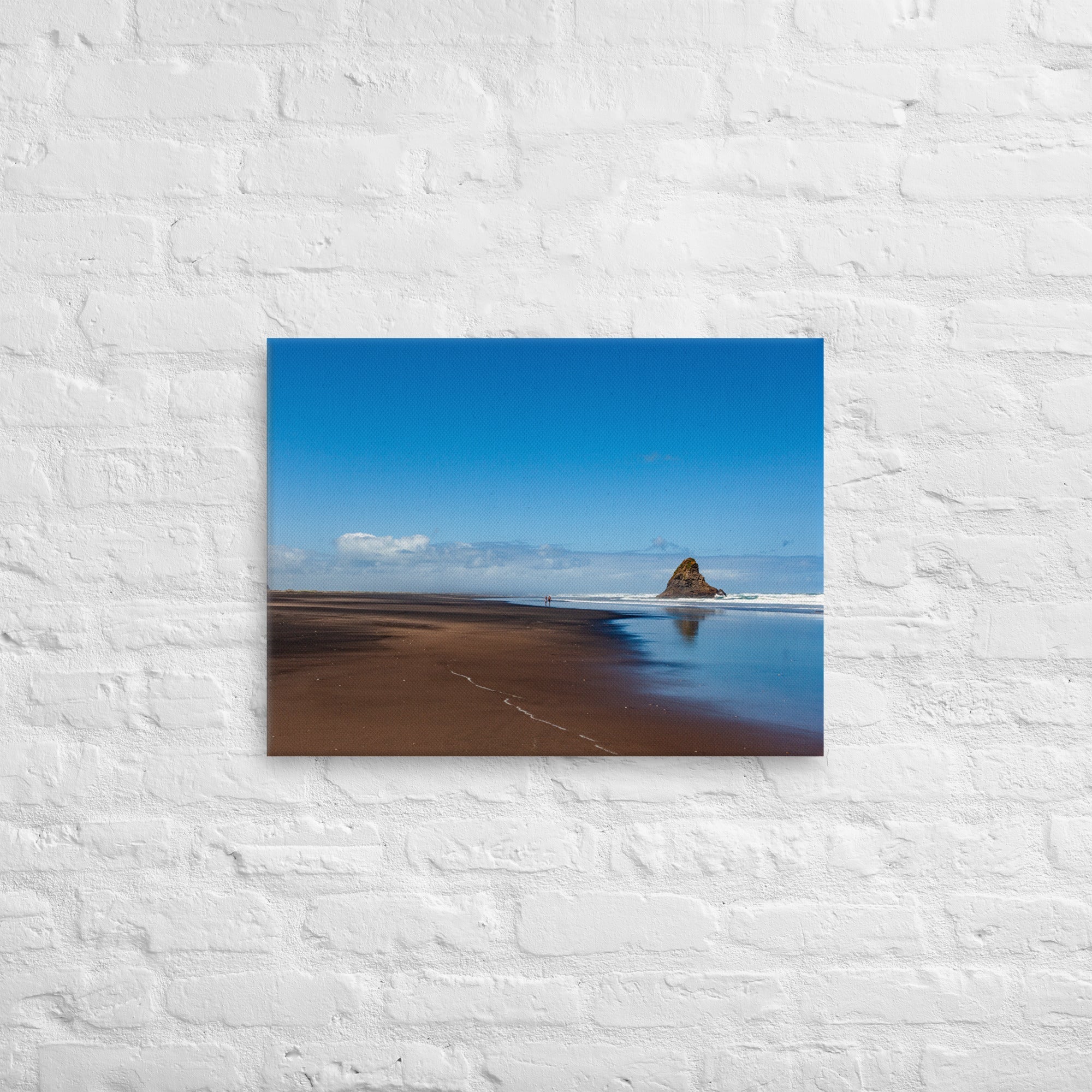 Karekare Beach 02 Thick Canvas Print