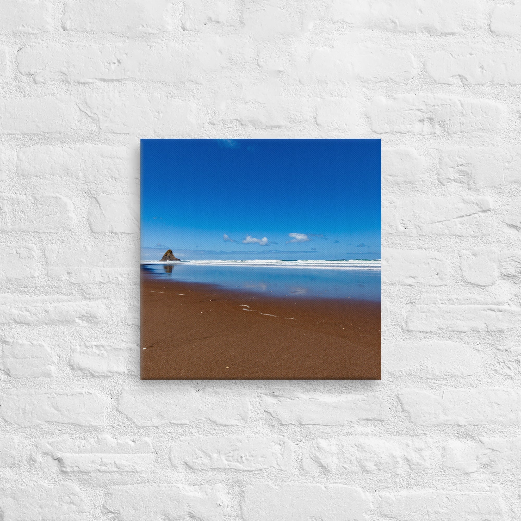 Karekare Beach 03 Thick Canvas Print