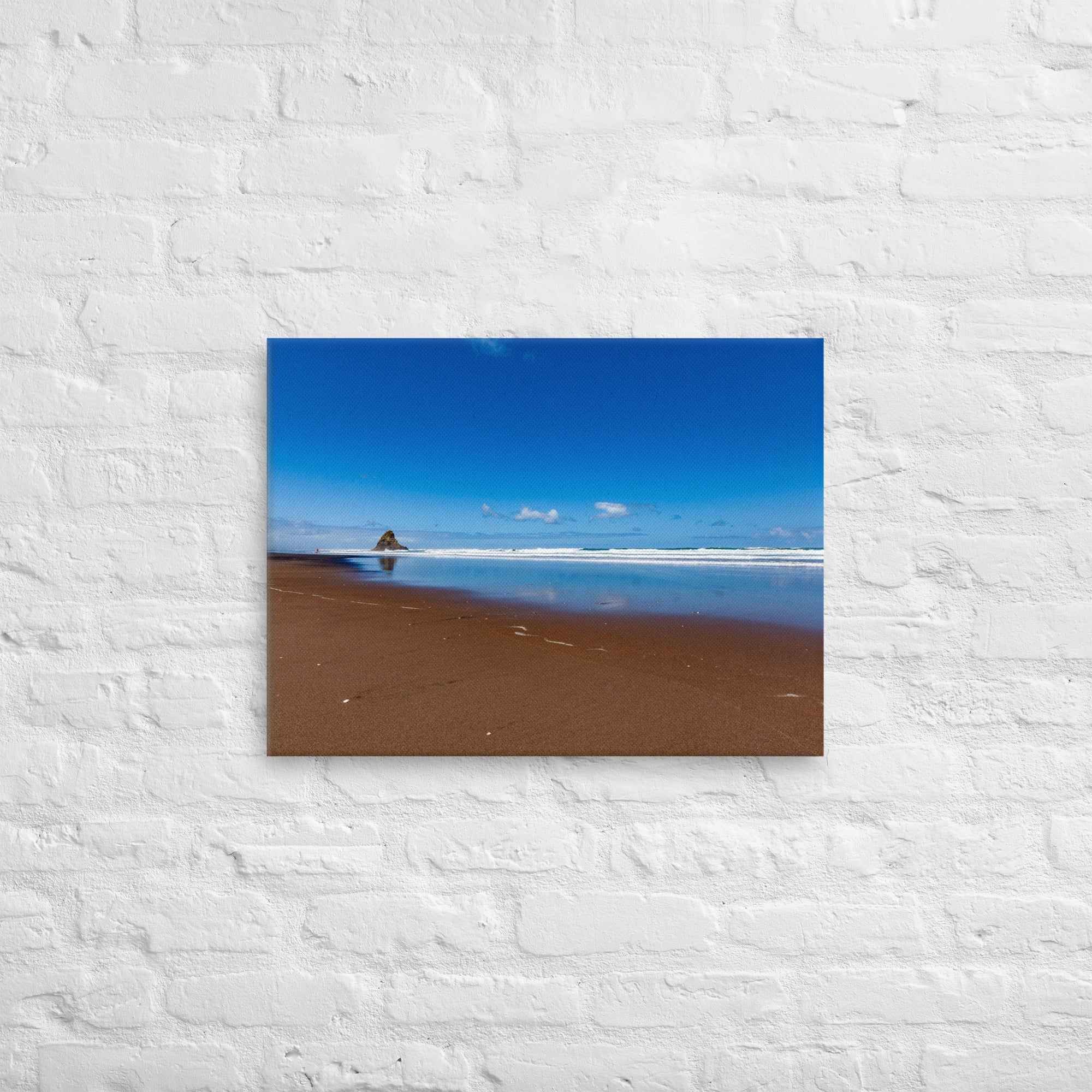 Karekare Beach 03 Thick Canvas Print