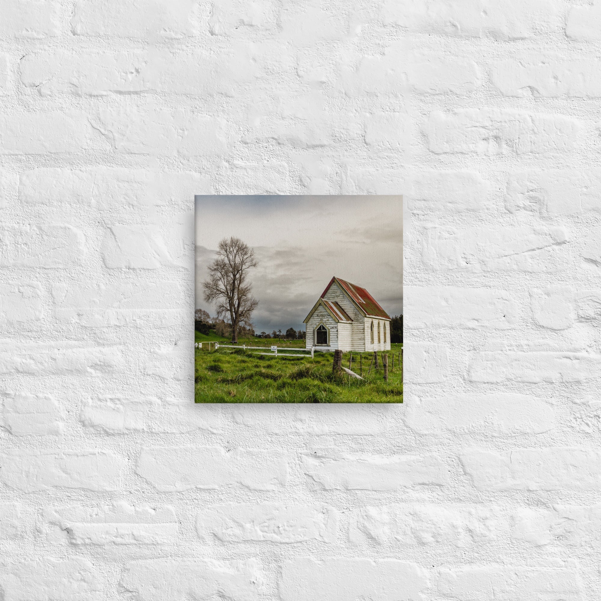 Parirau Zion Church Thick Canvas Print