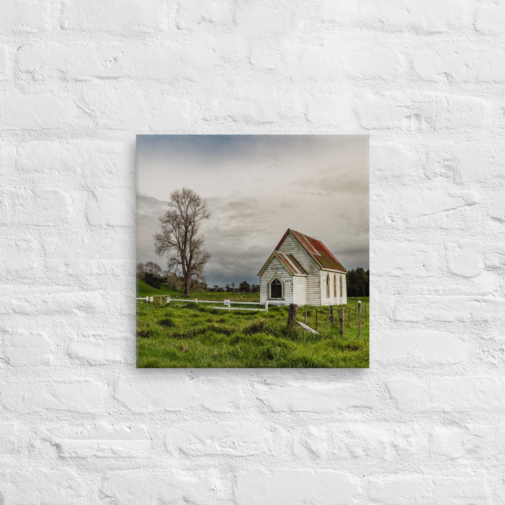 Parirau Zion Church Thick Canvas Print