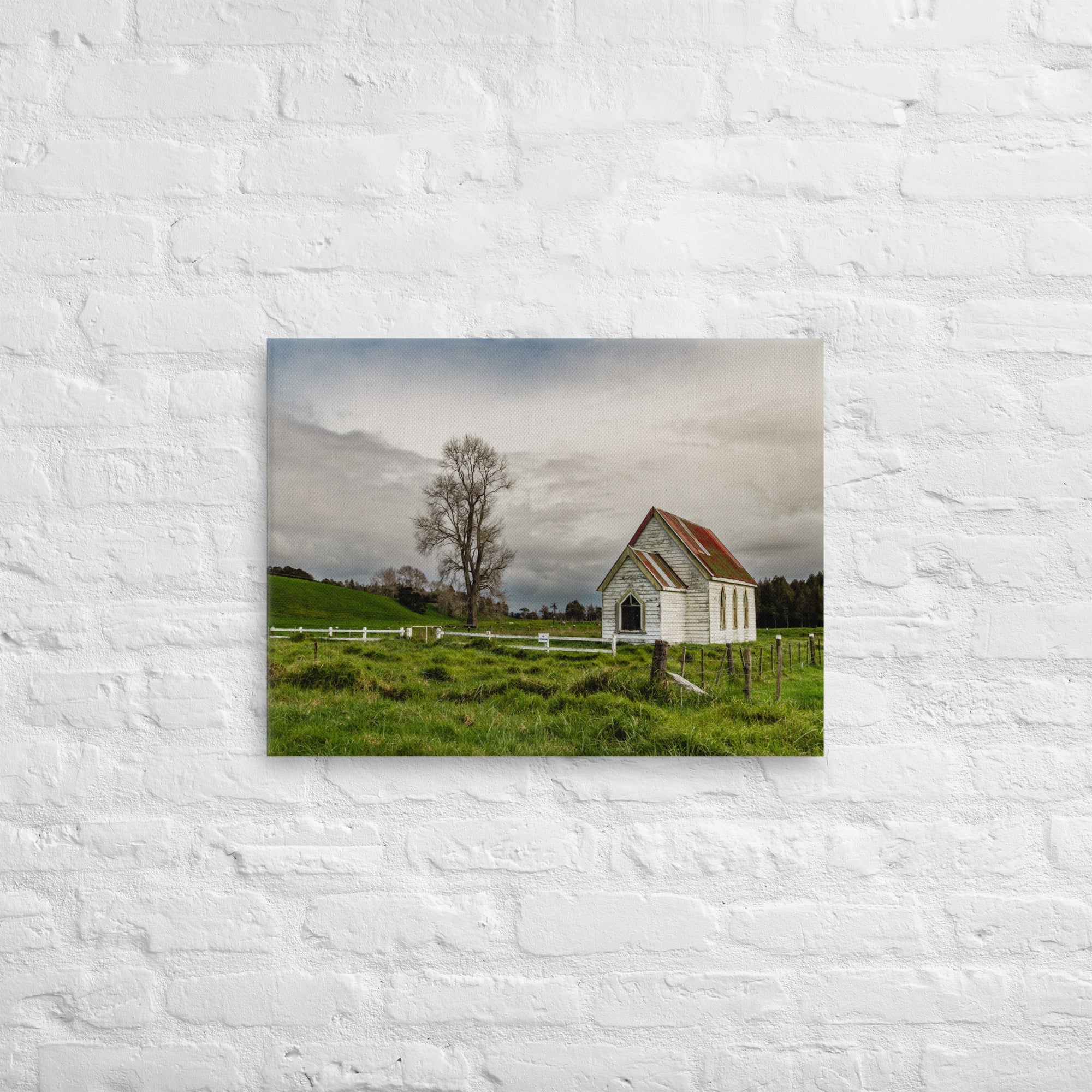 Parirau Zion Church Thick Canvas Print